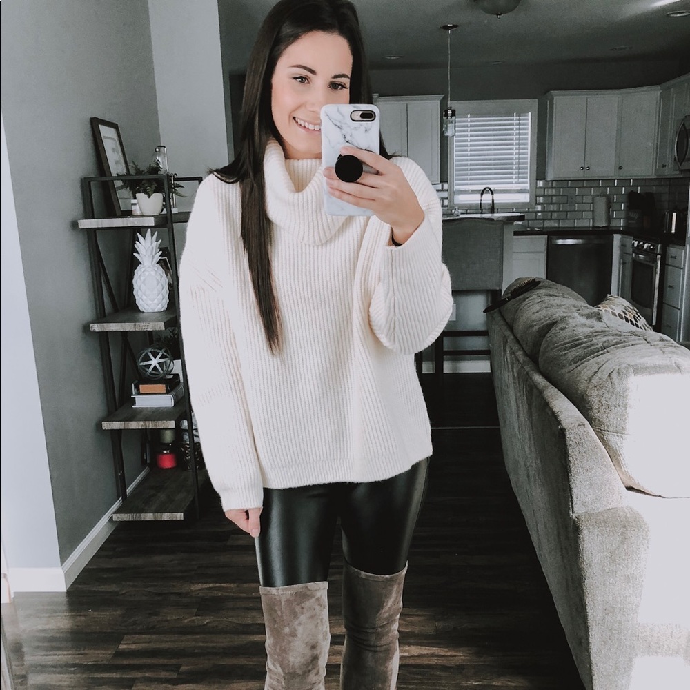 Ribbed Turtleneck Sweater